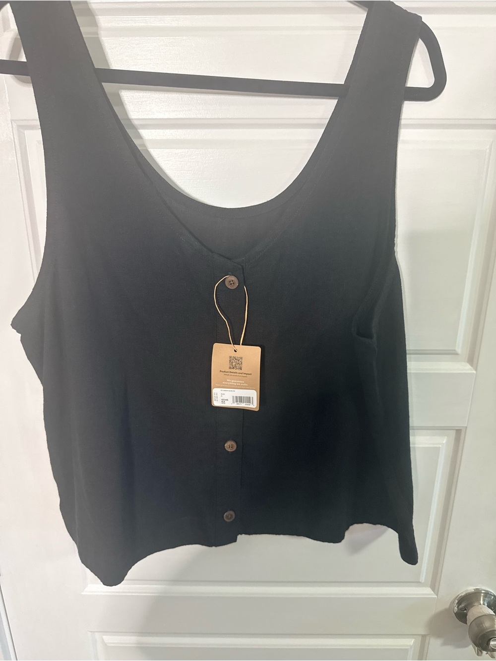 NWT Patagonia black button down incredible natural ingredients!